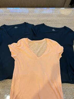 J. Crew Vintage Cotton T Shirts Set of 3 Size Med